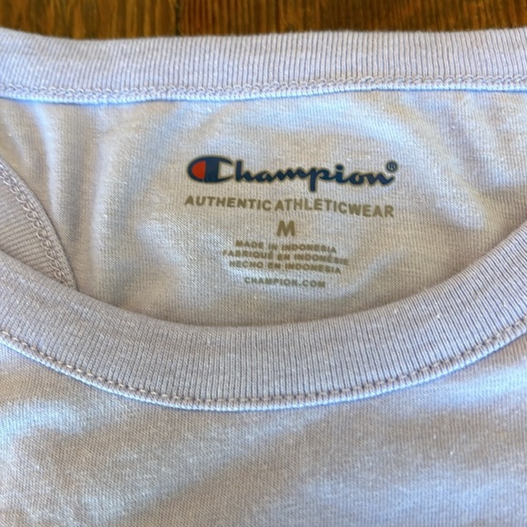 Champion Girl's Sleeveless Classic Script Tie-Front Tank Top Light Purple Size M - Picture 3 of 5